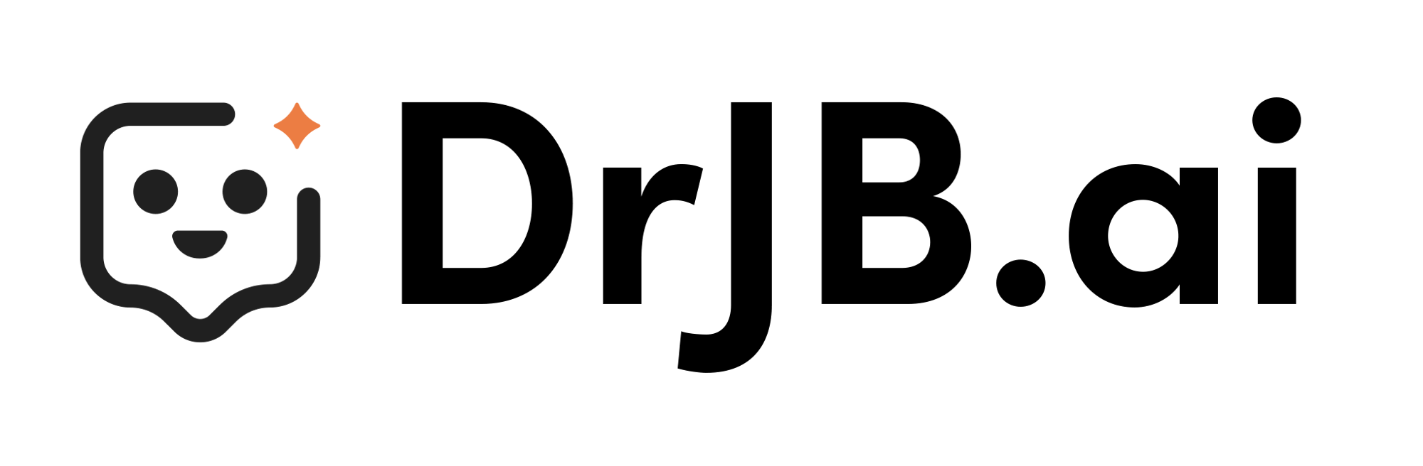 DrJBai Logo Black with orange version